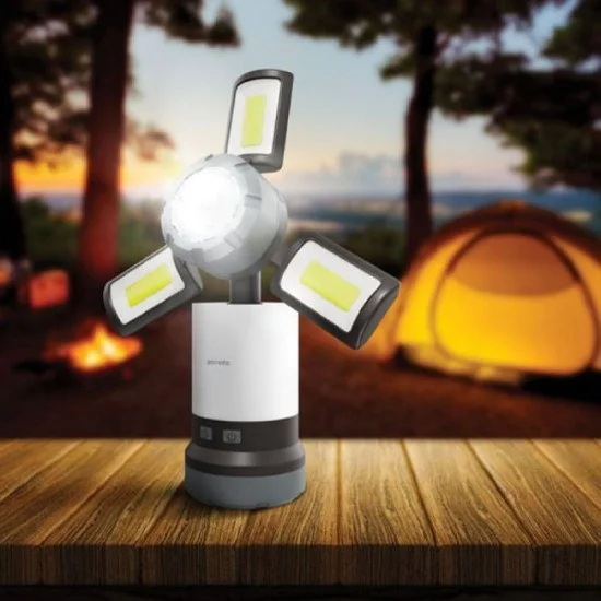 Porodo Lifestyle 3 in 1 Flashlight-Ambient Light-Lamp With 6 Light Modes - Black